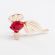 Glass Small Red Fish in Glass Figurines Miniature Figurines category