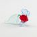 Glass Small Red with Blue Fish in Glass Figurines Miniature Figurines category