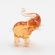 Brown Elephant Figurine in Glass Figurines Miniature Figurines category