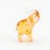 Brown Elephant Figurine in Glass Figurines Miniature Figurines category