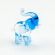 Glass Blue Elephant Miniature in Glass Figurines Miniature Figurines category