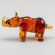 Glass Rhinoceros Figurine in Glass Figurines Wild  Animals category