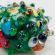 Glass Figurine Green Hedgehog in Glass Figurines Wild  Animals category