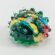 Glass Figurine Green Hedgehog in Glass Figurines Wild  Animals category