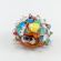 Hedgehog with Leaves in Glass Figurines Wild  Animals category