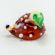 Brown Hedgehog Figurine in Glass Figurines Wild  Animals category