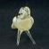 Glass Polar Owl Figure Gray Color in Glass Figurines Birds category