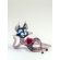 Glass Figurine Grey Cat with Heart in Glass Figurines Cats category