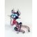 Glass Figurine Grey Cat with Heart in Glass Figurines Cats category