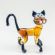 Beige Glass Cat in Glass Figurines Cats category