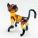 Beige Glass Cat in Glass Figurines Cats category