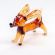 Brown Dachshund Figure in Glass Figurines Dogs category
