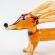 Brown Dachshund Figure in Glass Figurines Dogs category