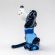 Glass Blue Doggy Miniature Figurine in Glass Figurines Dogs category