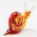 Glass Snail Brown in Glass Figurines Insects category