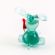 Glass Green Rabbit with Carrot in Glass Figurines Miniature Figurines category