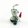 Glass Gray Rabbit with Carrot in Glass Figurines Miniature Figurines category