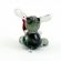 Glass Gray Rabbit with Carrot in Glass Figurines Miniature Figurines category