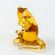 Glass Mini Figurine Otter with Fish in Glass Figurines Miniature Figurines category