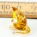 Glass Mini Figurine Otter with Fish in Glass Figurines Miniature Figurines category