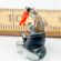 Glass Tiny Figurine Otter with Fish in Glass Figurines Miniature Figurines category