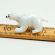 Polar Bear Glass Figure in Glass Figurines Miniature Figurines category