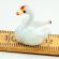 White Swan Mini Figurine in Glass Figurines Miniature Figurines category