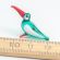 Glass Toucan Mini Figurre in Glass Figurines Miniature Figurines category
