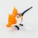 Hummingbird Yellow Mini Bird in Glass Figurines Miniature Figurines category