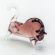 Violet Bull Glass Mini Figurine in Glass Figurines Miniature Figurines category