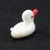 White Duck Glass Miniature in Glass Figurines Miniature Figurines category