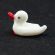 White Duck Glass Miniature in Glass Figurines Miniature Figurines category