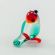 Blown Glass Parrot Mini in Glass Figurines Miniature Figurines category
