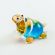 Tiny Blue Turtle in Glass Figurines Miniature Figurines category