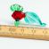 Glass Small Red with Green Fish in Glass Figurines Miniature Figurines category