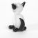 White Sitting Cat in Glass Figurines Miniature Figurines category
