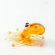 Yellow Octopus Mini Figurine in Glass Figurines Miniature Figurines category