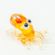 Yellow Octopus Mini Figurine in Glass Figurines Miniature Figurines category