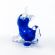 Blue Dunkey Mini Figurine in Glass Figurines Miniature Figurines category