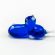 Blue Hippo Mini Figurine in Glass Figurines Miniature Figurines category