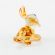 Beige Donkey Mini Figurine in Glass Figurines Miniature Figurines category