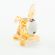 Beige Donkey Mini Figurine in Glass Figurines Miniature Figurines category