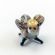 Sparrow Glass Miniature in Glass Figurines Miniature Figurines category