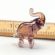 Violet Elephant Figurine in Glass Figurines Miniature Figurines category
