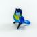 Blue Tomtit Mini Figurine in Glass Figurines Miniature Figurines category