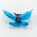 Blown Glass Butterfly in Glass Figurines Miniature Figurines category
