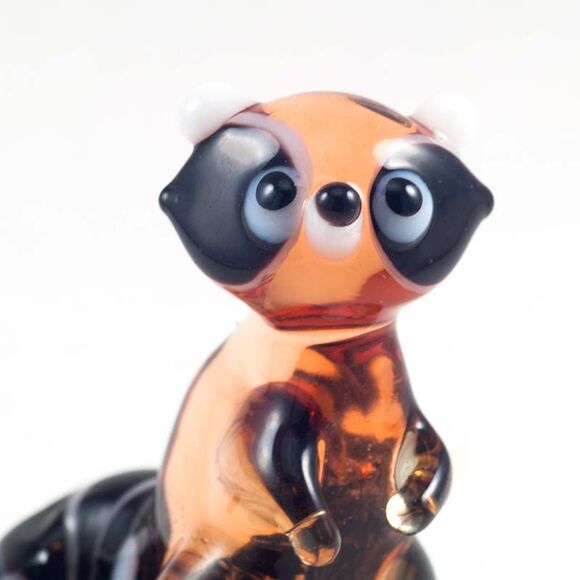Glass Raccoon Figure in Glass Figurines Wild  Animals category
