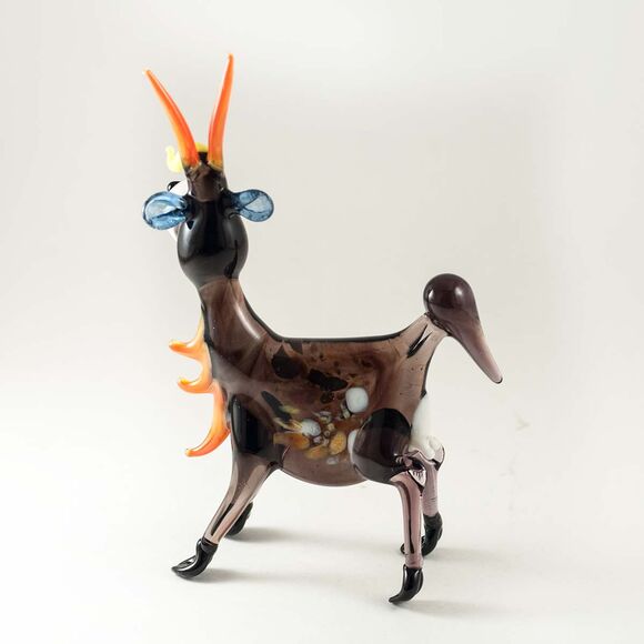 Handsome Glass Goat in Glass Figurines Farm Animals category