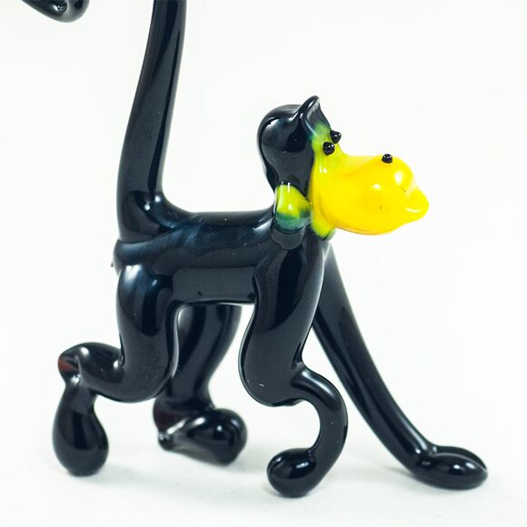Glass Black Monkey in Glass Figurines Wild  Animals category