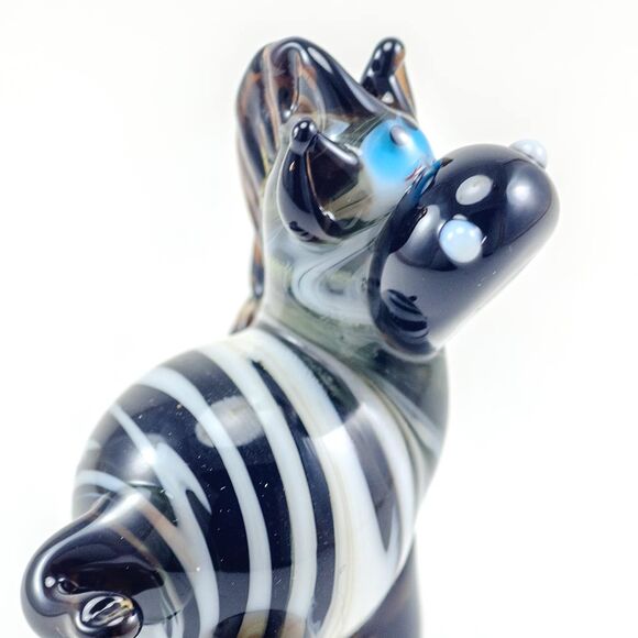 Glass Black Zebra Figurine in Glass Figurines Wild  Animals category